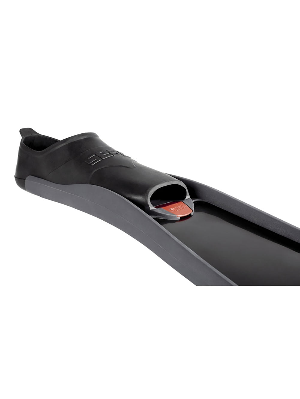 Seac Motus Long Blade Fin for Spearfishing and Freediving- Black 6.5-7