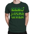 thumbnail image 2 of Zero Lucks Given Funny St. Patricks Day Shamrock Design Men's T-shirt, 2 of 3