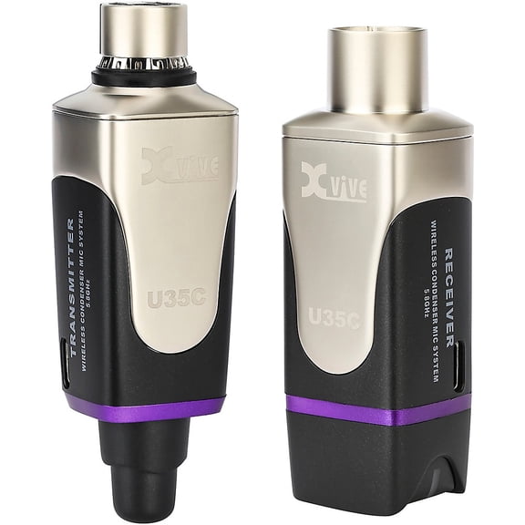 Xvive U35C Condenser Mic Wireless System, 5.8GHz - Black