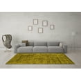 thumbnail image 3 of Ahgly Company Indoor Rectangle Abstract Yellow Contemporary Area Rugs, 5' x 8', 3 of 4