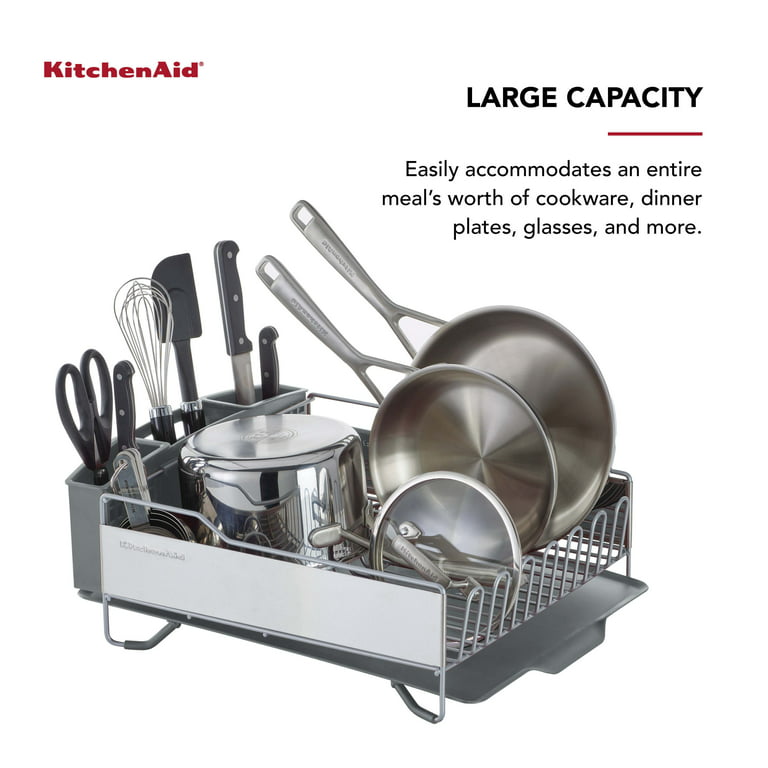 Extra-Large Dish Drying Rack: Premium Stainless Steel - Large