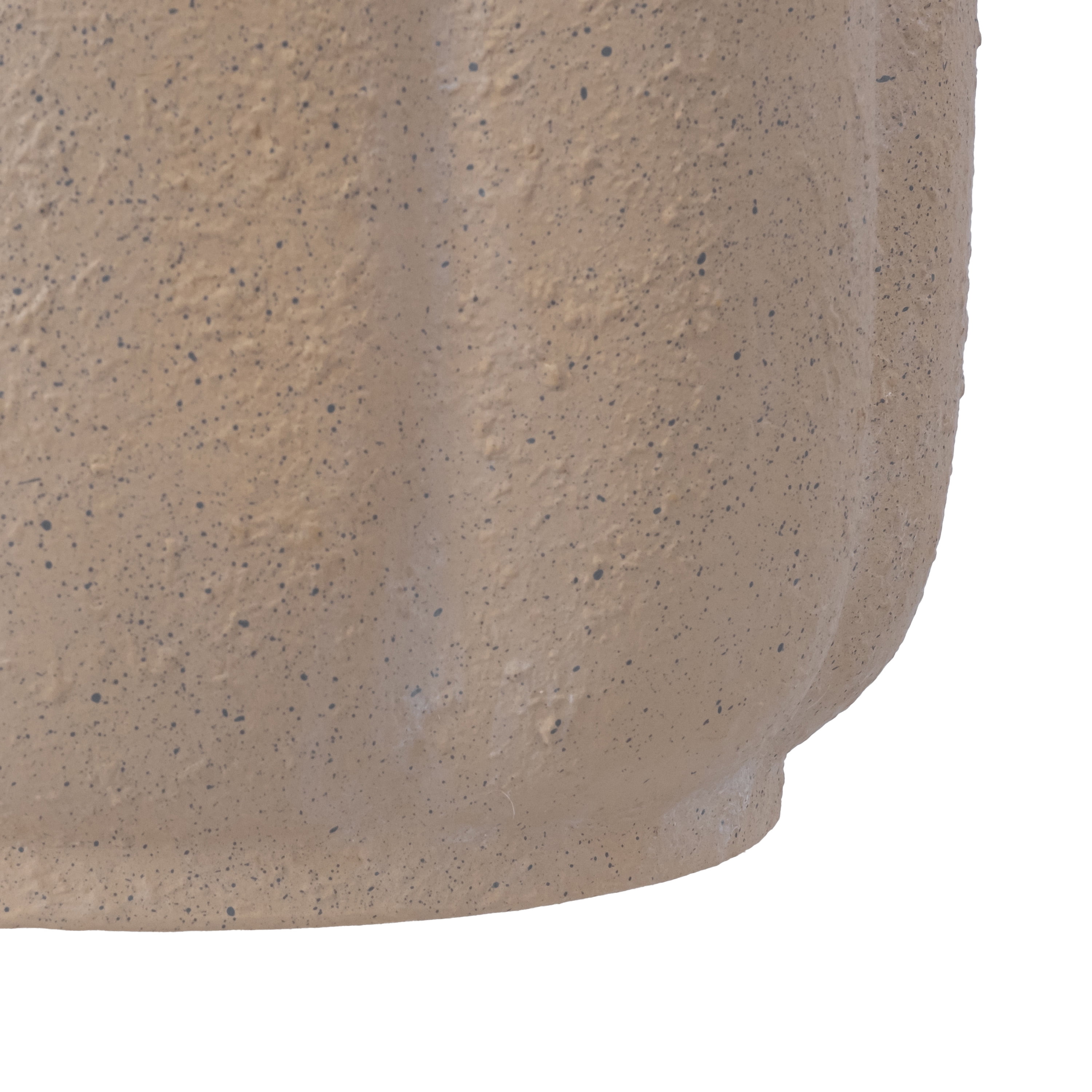 My Texas House 8" Ceramic Flower Planter Tan 8.2" Diameter x 6.5" Height