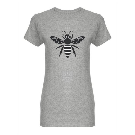 Bee Insect In Black T-Shirt Women -Image by Shutterstock, Female Medium
