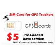$5 SIM card kit for GPS Tracker - Mobile App + GPS + Data Service