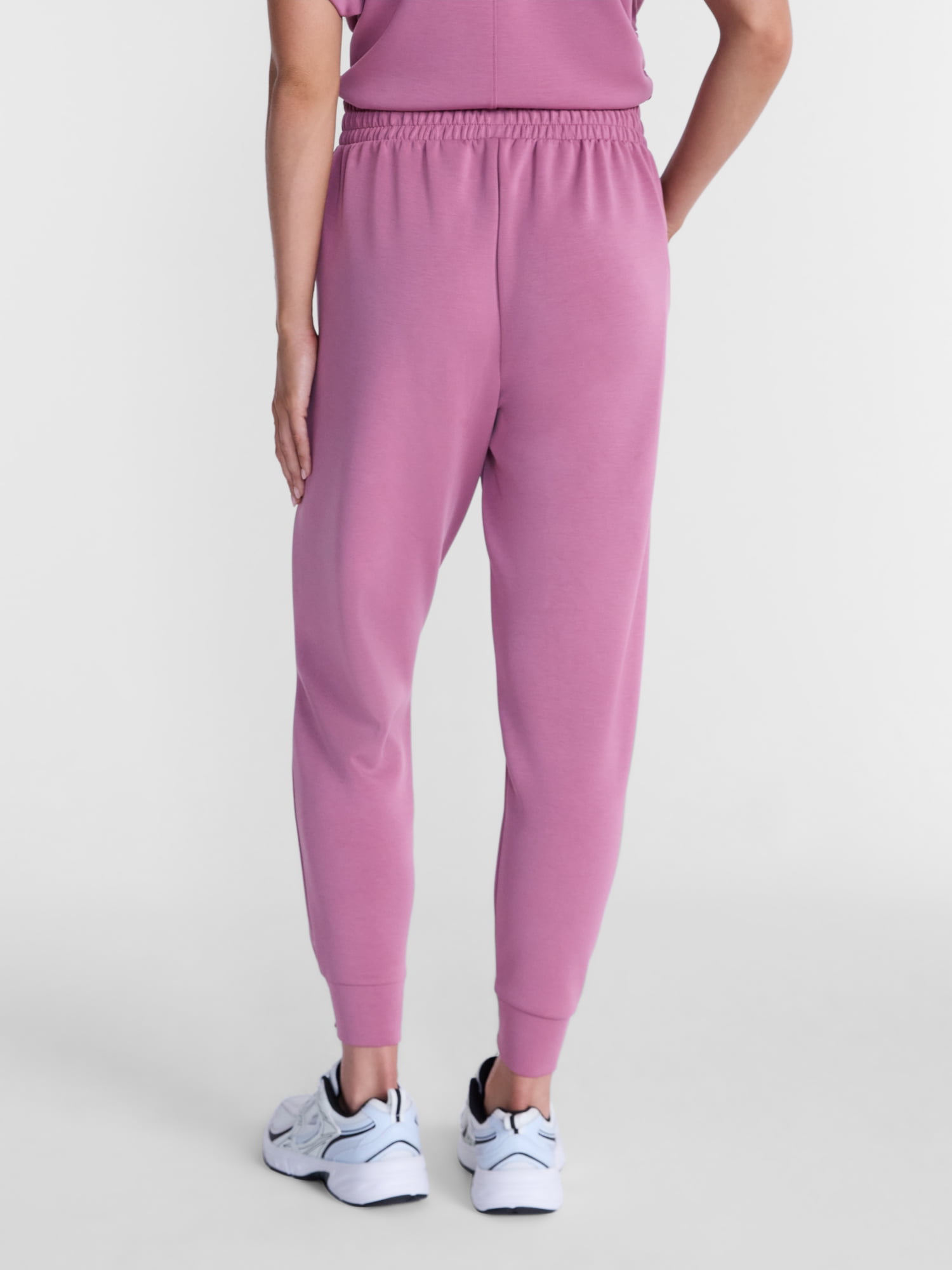 Avia Women's and Women's Plus ScubaKnit Joggers, Short Length, Size XS-4X