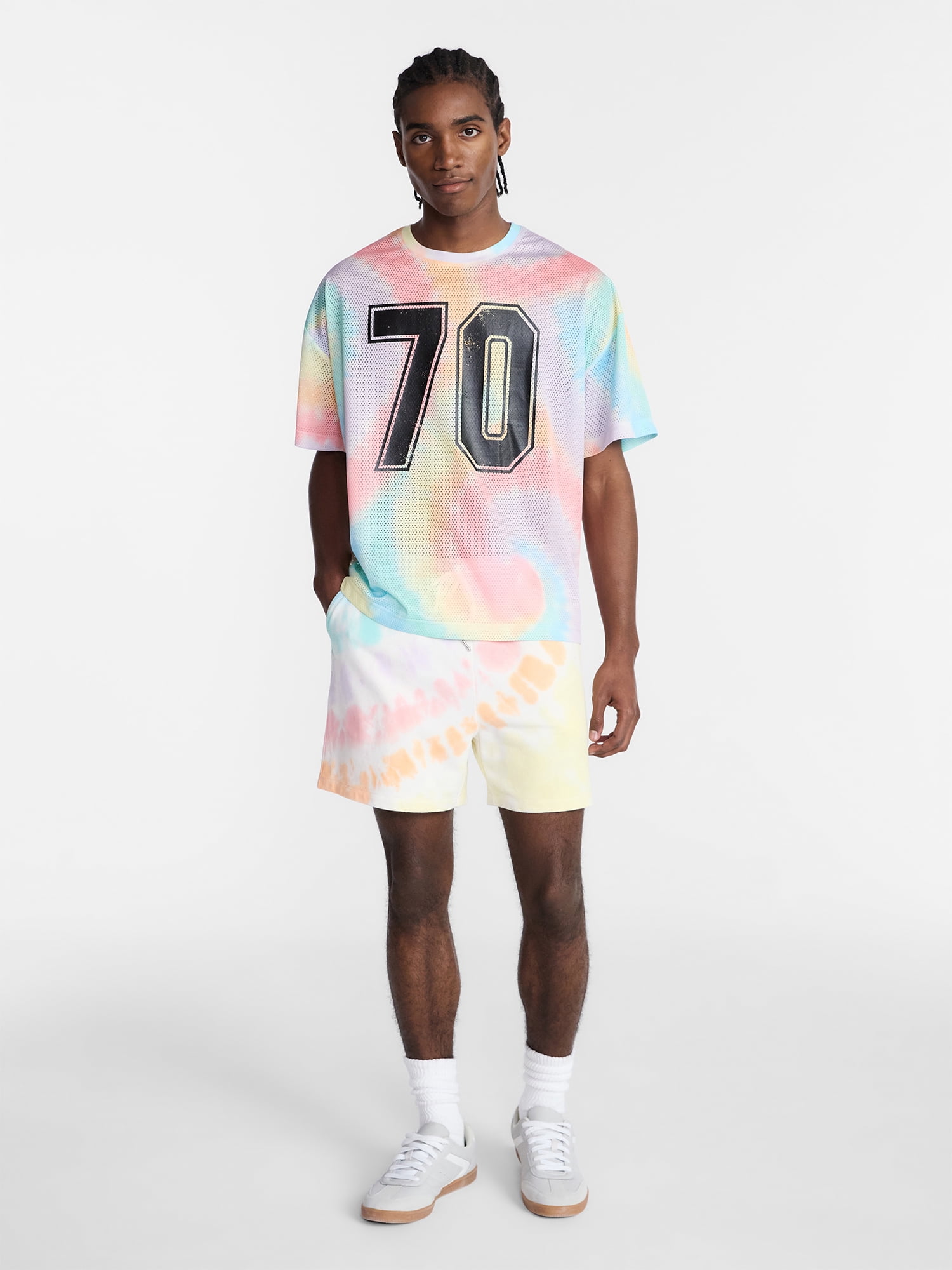No Boundaries Pride Boxy Fit Mesh Jersey, Men's Sizes XS-5XL