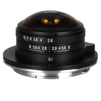 Laowa 4mm f2.8 Fisheye Lens with Ultra Wide 210-Degree FOV for Micro Four Thirds M43 and APS-C Cameras (Canon RF)