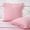 Coral Pink/White Plaid, variant on 2 Pack Off White Ruffled Euro Shams Pillow Covers, 100% Cotton Vintage Farmhouse Bed Pillowcases, 26x26 Decorative Throw Pillow Shams