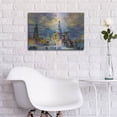 thumbnail image 5 of Luxe Metal Art 'Moscow Russia Saint Basil'S Cathedral Kremlin Red Square Ice Snow And Skating' by Pedro Gavidia, Metal Wall Art, 24"x16", 5 of 8