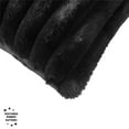 thumbnail image 5 of Mainstays 20" x 20" Channel Faux Fur Pillow, Rich Black, 5 of 7