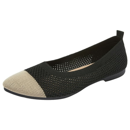 

Blphud Womens Shoe Summer Shoes for Women 2024 Casual Mesh Shoes Women Platform Women Shoes New Pattern Color Matching Comfortable Flat Bottomed Non Slip Breathable Shoes Black 40