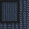 thumbnail image 2 of 3S Brother's Home Décor Curtains BOHO Design Set of 2 Panels Velvet Look Hanging Back Tap and Rod Pocket Décor Nursery Room Bedroom Kitchen Window - Made in Turkey 30Nav-Blue (52"Wx84"L), 2 of 6