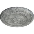 thumbnail image 3 of Ekena Millwork 15 3/4"OD x 1 1/2"P Devon Ceiling Medallion (Fits Canopies up to 3 5/8"), Hand-Painted Ultra Pure White Crackle, 3 of 6