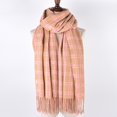 thumbnail image 3 of Gubotare Winter Scarf Womens Winter Warm Plaid Scarfs Women's Large Plaid Scarf (C,One Size), 3 of 4