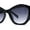 Shiny Black - Smoke, variant on Womens Mod Geometric Angular Cat Eye Plastic Sunglasses Shiny Black - Smoke