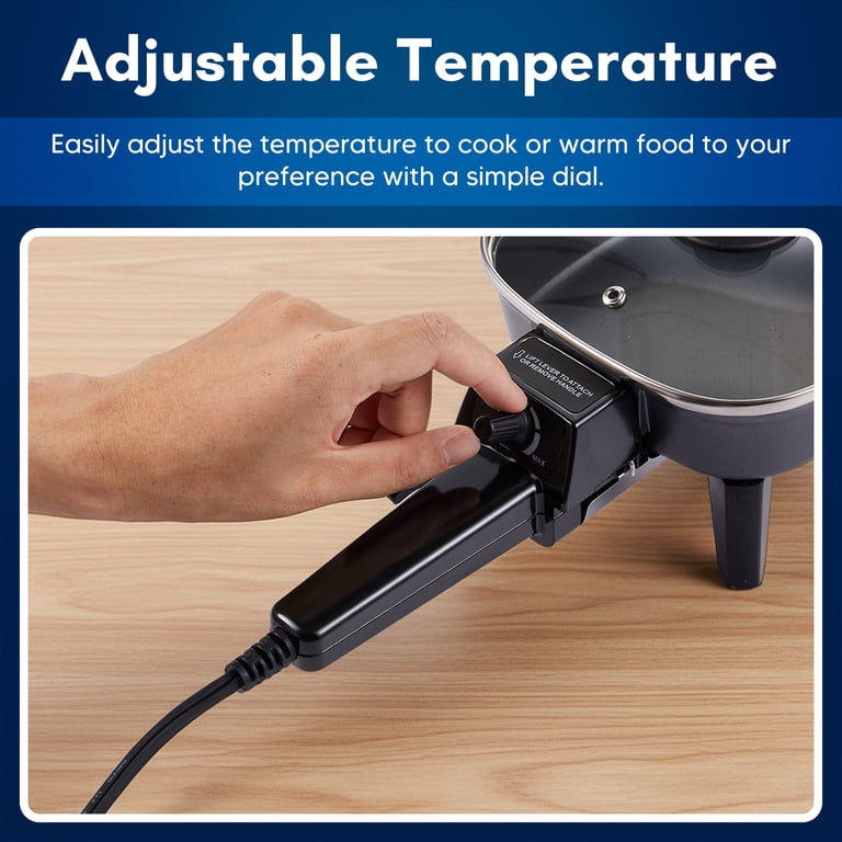Elite Gourmet 7" Portable Electric Skillet with Removable Handle photo 4