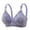Purple, variant on qolati Plus Size Everyday Bras for Women Cute Floral Wireless Push Up Sports Bras Adjustable Straps Seamless Stretch Full-Coverages No Underwire T-Shirt Bra