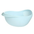 thumbnail image 2 of Rice Bowl Strainer Rice Washer and Strainer Bowl for Washing Cleaning Fruits Blue, 2 of 7