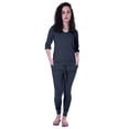 thumbnail image 1 of Moomaya Ensemble de Nuit Uni pour Femmes avec Pyjama en Coton Tenue de Nuit 2 Pcs Chemises de Nuit, 1 of 5