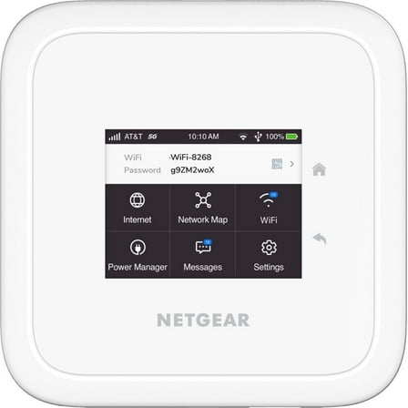 NETGEAR - Nighthawk M6 5G WiFi 6 Hotspot (AT&T Unlocked) - White.. works with TMobile At&t and more