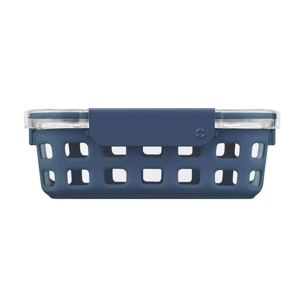 Recipiente de vidrio para almacenamiento de alimentos Ello Duraglass 1.2 L con tapa