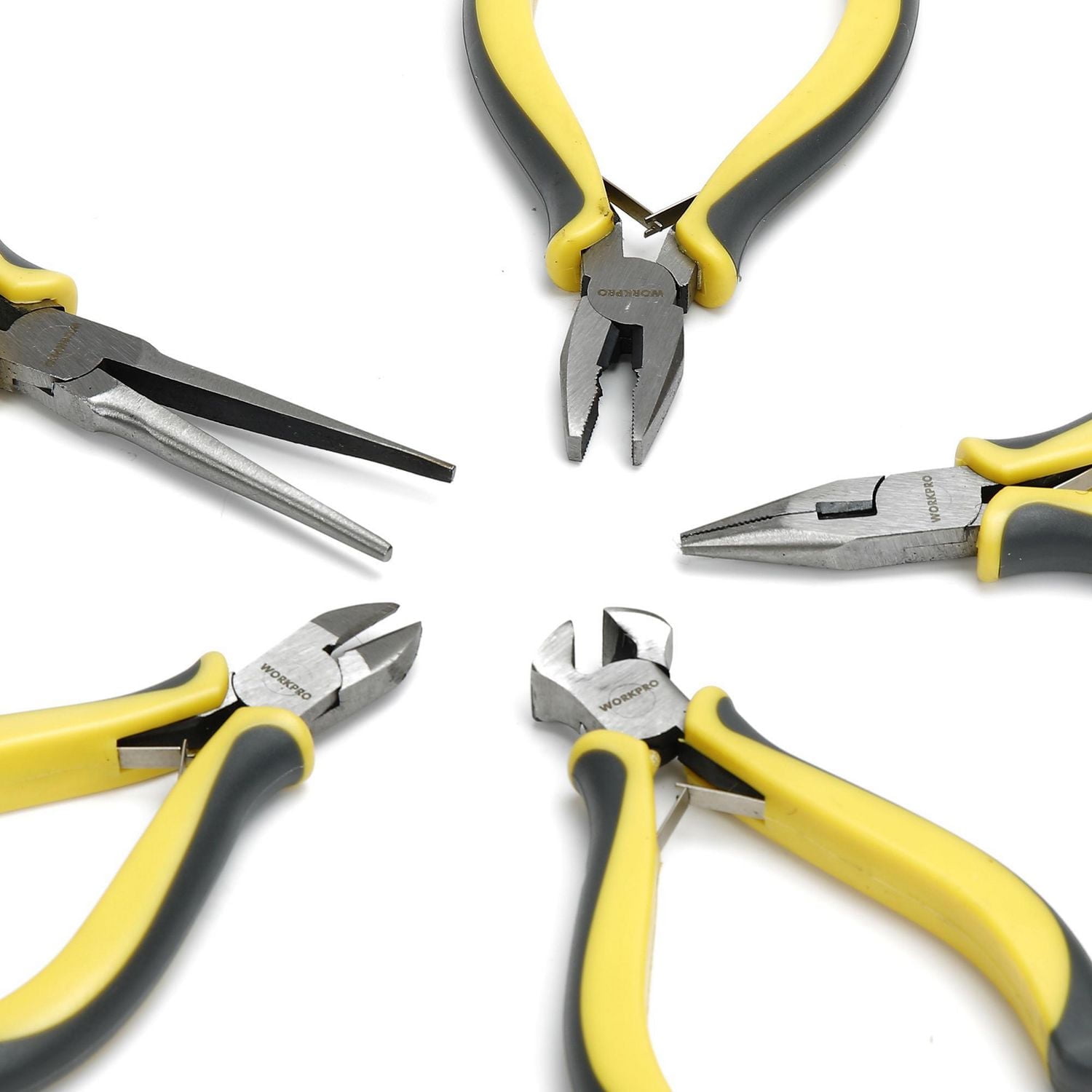 WorkPro Mini Pliers Set With Pouch - 5 Piece