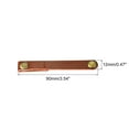 thumbnail image 2 of Leather Cable Tie Leather Cord Organizer 90x12mm Cable Straps Cable Leather Clips Light Brown, Pack of 5, 2 of 6