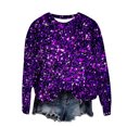 thumbnail image 1 of AYA Sweat à Manches Longues Imprimé Scintillant pour Femmes pour Événements de Fête, 1 of 3