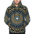 thumbnail image 5 of Bingfone Dot Mandala Men'S Drawstring Hoodie Long Sleeve Pocket Sweatshirts-Medium, 5 of 9