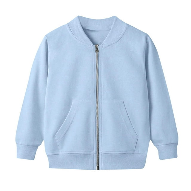 Vestes Garçons Bouton Manches Longues Décontractées École Sans Capuche Bloc de Couleur