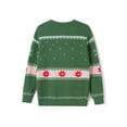 thumbnail image 4 of JYYYBF Family Matching Christmas Sweater Long Sleeve Crew Neck Cartoon Elk Pullover Knitwear for Holiday Party Jumper Top, 4 of 6