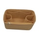 thumbnail image 3 of Organizador de bolsos, bolsa de maquillaje portátil, organizador de bolsos de fieltro para bolsos de mano , Caqui 34x13x22cm, 3 of 8