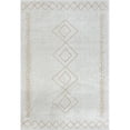 thumbnail image 2 of Laddha Home Designs 7.75' x 9.75' Geometric Diamond Rectangular Area Throw Rug - Cream, 2 of 8