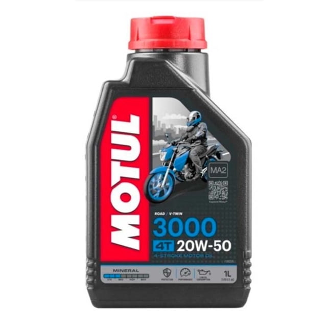 Aceite Moto 4T 3000 20W-50 Mineral Motul 1L 3000