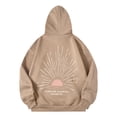 thumbnail image 6 of Women Sweatshirts Sunset Hoodie for Women | Beach Cozy Oversized Sweatshirt for Coastal and Surf Style Khaki L, 6 of 6
