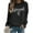 Dark Gray, variant on Wutalume Women's Fashion Casual Long Sleeve Printed Pullover Sweatshirt, Comfortable and Stylish Top for Daily Use and Outings, with a Soft Fabric and Modern Print Design,Army Green L