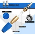 thumbnail image 2 of Turbo Nozzle Pressure Washer, 4000 PSI Rotating Power Washer Nozzles Max 5000 PSI with 1/4” and 3/8” Quick Connect, 7 Pressure Washer Accessories for Concrete, Brick, Driveway, Patio(4.0 GPM), 2 of 6