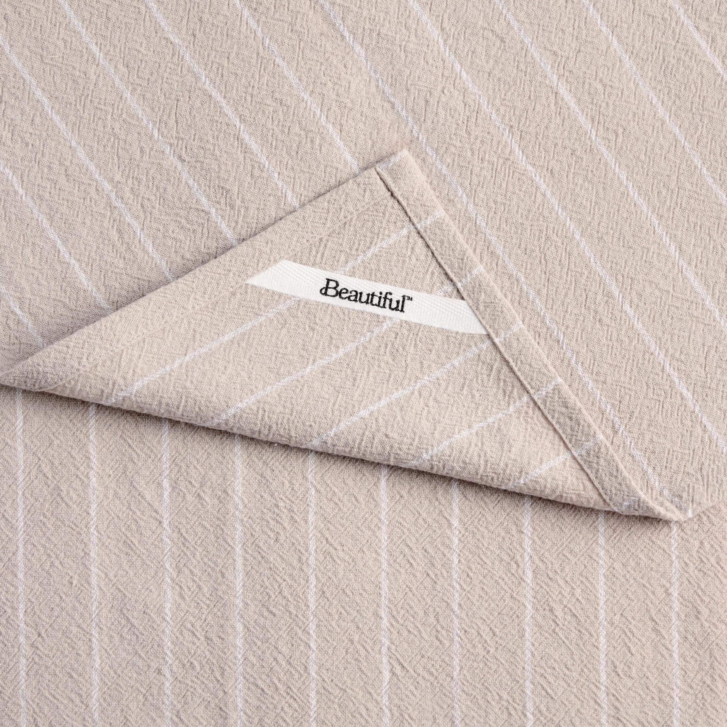 Beautiful 4-Piece Kitchen Towel Set, Brown by Drew Barrymore