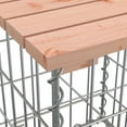 thumbnail image 5 of vidaXL Patio Bench with Gabion Basket Park Garden Outdoor Seating Solid Wood, 5 of 19