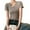 Mocha, variant on FJUCHAI Women's V-Neck Short-Sleeved T-Shirt Female Modal Bottoming Shirt Tops Casual Tees for S-XXXL