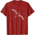 thumbnail image 1 of Flying Albatross Bird Drawing Silhouette Cool Style Art T-Shirt, 1 of 1