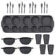 thumbnail image 1 of Nvzi 24Pcs Wheat Straw Dinnerware Cutlery Sets, Divided Plates Unbreakable Bowl Microwave Dishwasher Safe Tableware Cutlery -Grey, 1 of 4