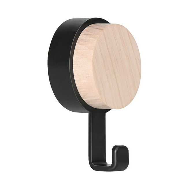 EGNMCR Crochets pour Suspendre Crochet Rond en Bois Ménager Multifonction Sans Clous Crochet Sans Crochets Bande de Test