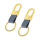 thumbnail image 1 of Llavero de Coche Único Bargains Llavero Universal con Anillo para Llaves de Control Remoto de Cuero Aleación de Zinc Tono Dorado Azul Claro 2Pcs, 1 of 6