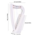 thumbnail image 4 of 8 Cuerdas Lyre Arp Instrumento Musical Maciza para Adultos Principiante () Blanco, 4 of 9