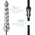 thumbnail image 6 of Best Choice Products 10ft Outdoor Steel Market Patio Umbrella w/ Crank, Tilt Push Button, 6 Ribs - Striped Black, 6 of 7