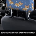 thumbnail image 4 of Kdxio Corgi Pattern Print 2 Piece Car Head Rest Covers Set Auto Front/Rear Seats Headrest Cover Universal Fit Most Cars,Sedan, SUV, 4 of 9