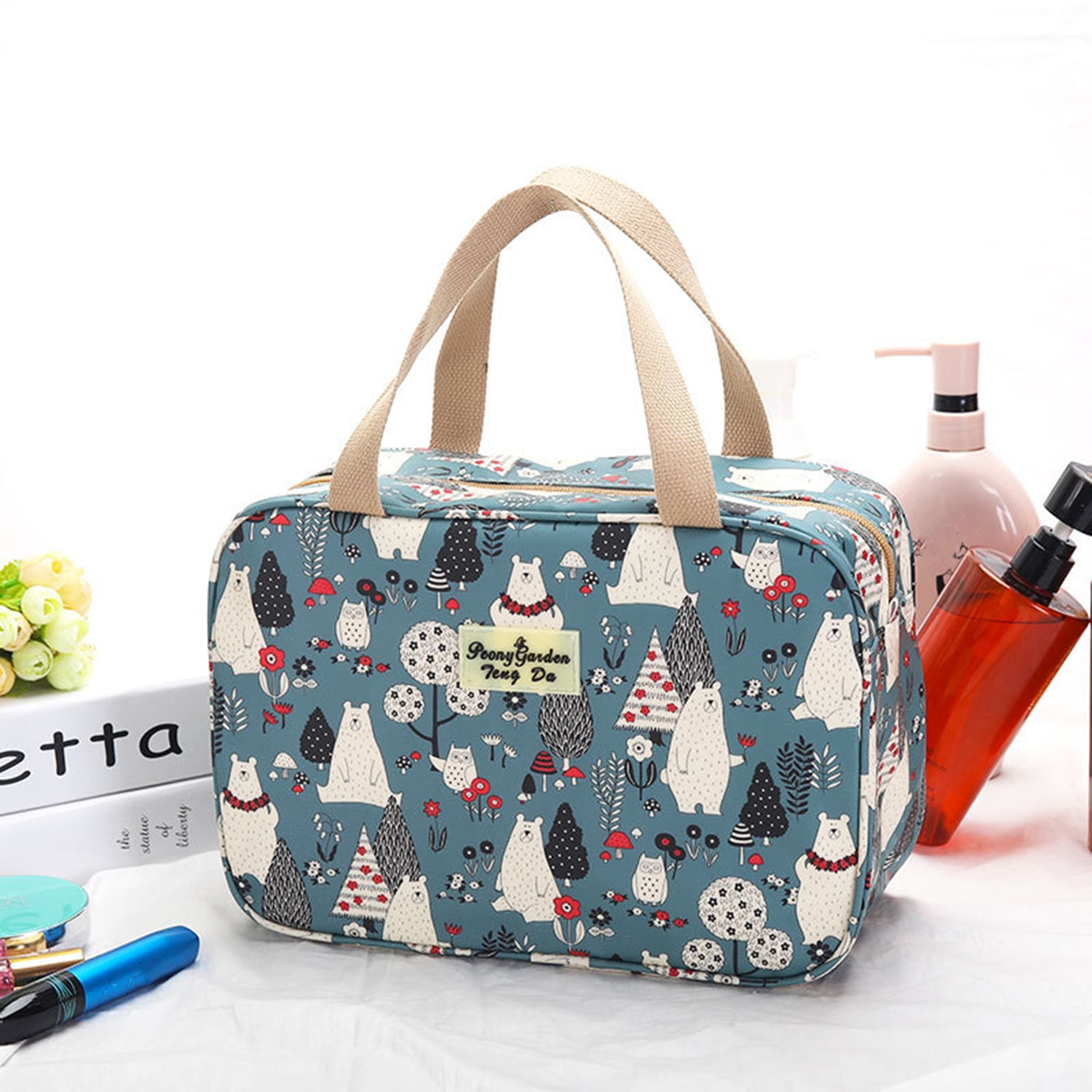 WOXINDA Travel Bag Wash Fashion Storage Portable Bag Cosmetic Letter  Housekeeping & Organizers 