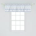 thumbnail image 2 of Ambesonne Wave Window Valance, Abstract Sea Ocean Pattern, 42" x 18", Azure Blue White, 2 of 3