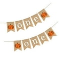 thumbnail image 3 of 2PCS Thanksgiving Party Decoration Baby Birthday Banner ONE Pumpkin Pattern Swallow Tail Flag Banner Props, 3 of 5